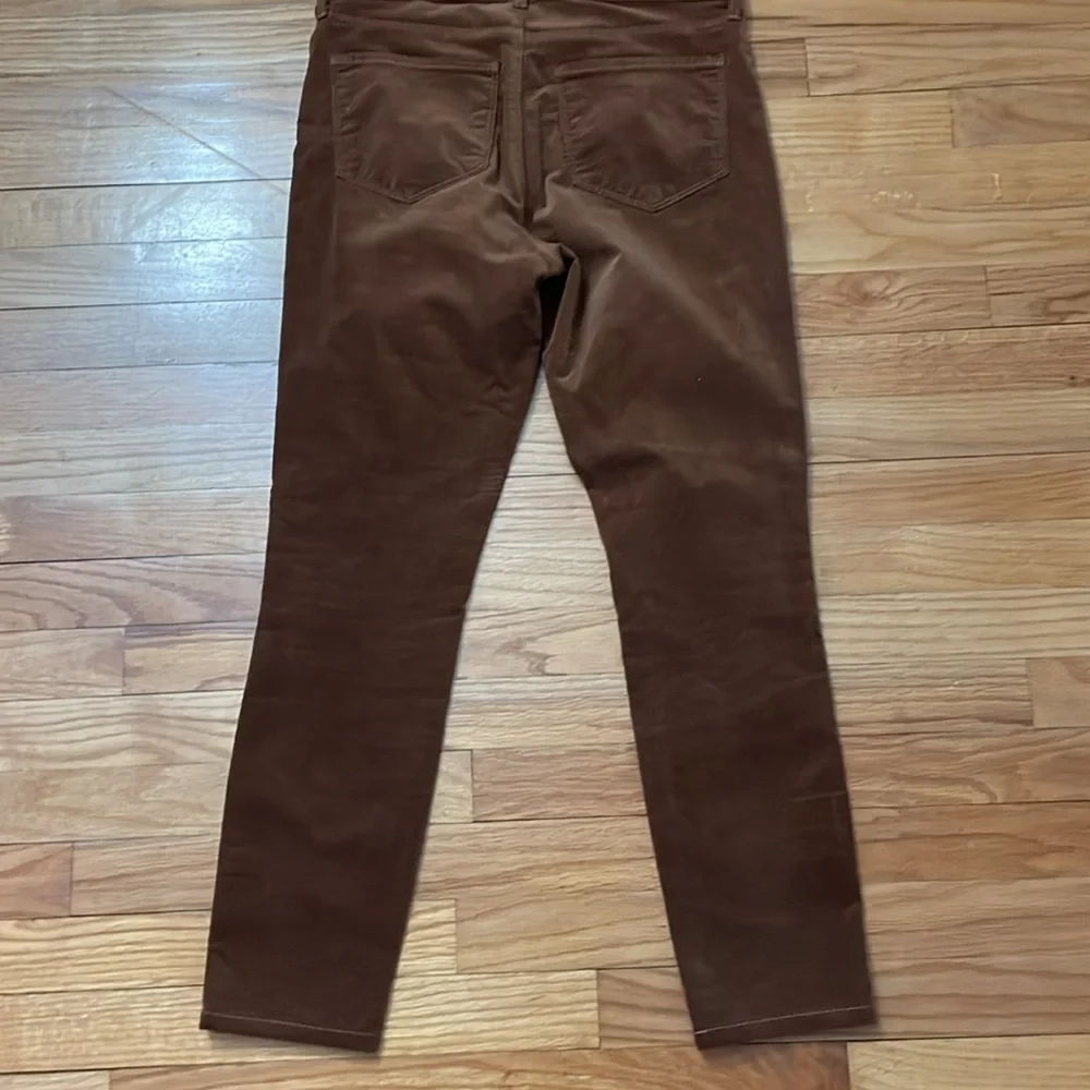 L’AGENCE Marguerite Skinny High Rise Velvet Textured Jeans in Java sz 28 B6 - Picture 6 of 6